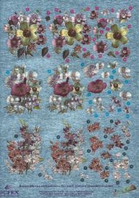 Billede: blomster, metallic udstandset