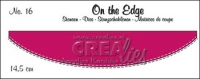 Billede: skæreskabelon Dies Crealies On the Edge 16 dobbelt stiblet, 14,5cm, førpris kr. 47,00, nupris