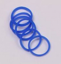 Billede: Loom silicone elastik blå ca. 300stk

incl. nål og clips/Passer til Loom board 