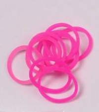 Billede: Loom silicone elastik pink ca. 300stk

incl. nål og clips/Passer til Loom board 