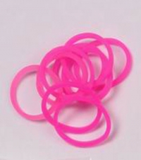 Billede: Loom silicone elastik pink ca. 300stk

incl. nål og clips/Passer til Loom board 