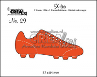 Billede: skæreskabelon fodboldstøvle, Dies Crealies X-tra 29 CLXtra29, fodboldstøvle - 37 x 84 mm 