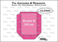 Billede: skæreskabelon lomme small, Dies Crealies pocket, CLJP653, 5 cm 
