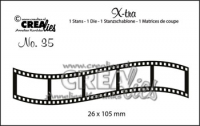 Billede: skæreskabelon filmstrimmel, Dies Crealies X-tra 35 CLXtra35, 26 x 105 mm, førpris kr. 60,- nupris