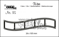 Billede: skæreskabelon filmstrimmel, Dies Crealies X-tra 35 CLXtra35, 26 x 105 mm