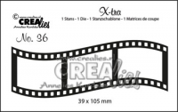 Billede: skæreskabelon stor filmstrimmel, Dies Crealies X-tra 36 CLXtra36, 39 x 105 mm 