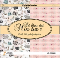Billede: Ark 13,5x13,5 cm 200g 2 design 6 ark af hver, konfirmation, Så blev det min tur 8, førpris kr. 16,- nupris