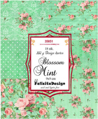 Billede: Toppers 9x9cm 18stk. 6 design, 200g roser, FelicitaDesign