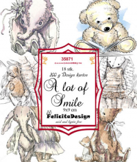 Billede: Toppers 9x9cm 18stk 200g, A lot of Smile, FelicitaDesign