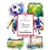 Billede: Toppers 9x9cm, 18 stk., 6 designs, 200g, Soccer, Felicita Design