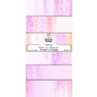 Billede: Slimcard 10x21cm, 200g, 18 ark. 3x6 designs, Color of Romance, mere rosa end lilla, FelicitaDesign