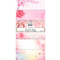 Billede: Slimcard 10x21cm, 200g, 18 ark. 3x6 designs, The pink Lady, FelicitaDesign