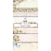 Billede: Papirblok til slimcard, 10x21cm, I love also Flowers, 200g, 18 ark, 3x6 design, FelicitaDesign 