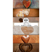 Billede: Mini slimcard 7,5x15cm, 18 ark, 3 x 6 designs, 200g, Heart Beats, FelicitaDesign, førpris kr. 20,- nupris