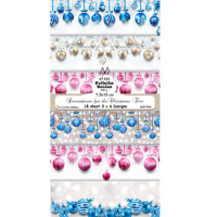 Billede: Mini slimcard 7,5x15cm, 3x6 designs, 200gr., Decorations for the Christmas Tree, FelicitaDesign