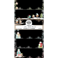 Billede: Mini slimcard 7,5x15cm, 3x6 designs, 200gr., It is Cold Outside, FelicitaDesign
