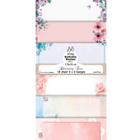 Billede: Mini slimcard 7,5x15cm, 18 ark, 3 x 6 designs, 200g, Blooming Teen, FelicitaDesign, førpris kr. 20,- nupris