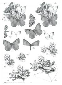 Billede: sort/hvid blomst, tbz