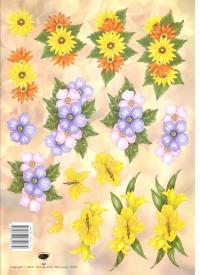 Billede: gul og lilla blomster, tierelantijntji