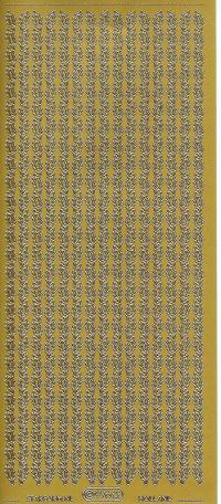 Billede: blad guldkant, stickers