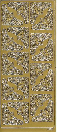 Billede: guldhjørne, stickers
