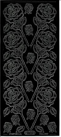 Billede: sorte roser, stickers