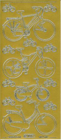 Billede: guld cykler, stickers