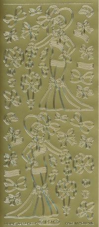 Billede: my fair lady kvinde, guld stickers