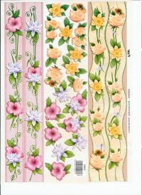 Billede: kanter og blomster med glimmer, tbz
