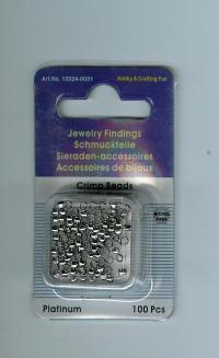 Billede: wireklemme platinum 2,5mm ca. 100 stk.