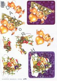 Billede: juledyr med glimmer, tbz
