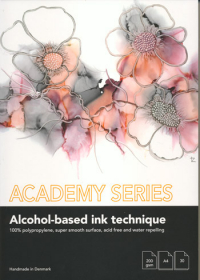 Billede: Academy series, alcohol-based ink technique, Yupo /syntetisk papir A4 200g/m2 30ark