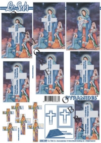 Billede: jomfru maria med jesusbarnet, le suh pyramide, tilbud