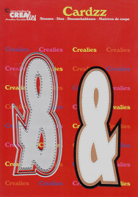 Billede: skæreskabelon & med stitch og 2 skygger, Dies Crealies CLCZ427 Letter &, H: 13 cm 3 dies