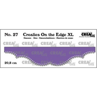 Billede: skæreskabelon kantafskærer med stitch, Dies Crealies CLOTEXL27 db stitch, 20,8cm On the Edge XL 27
