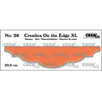 Billede: skæreskabelon kantafskærer med stitch, Dies Crealies CLOTEXL28 db stitch, 20,8cm On the Edge XL 28