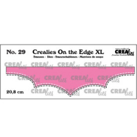 Billede: skæreskabelon kantafskærer med stitch, Dies Crealies CLOTEXL29 db stitch, 20,8cm On the Edge XL 29