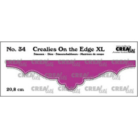 Billede: skæreskabelon kantafskærer med dots, Dies Crealies CLOTEXL34 db dots, 20,8cm On the Edge XL 34 