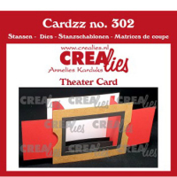 Billede: skæreskabelon opbygning af teaterkort, Dies Crealies Cardzz 302, CLCZ302 / 10,5 x 14,5 cm