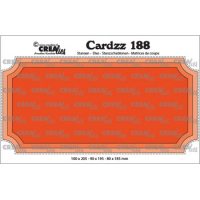 Billede: skæreskabelon til slimcard M65, Dies Crealies Cardzz stansen 188, CLCZ188 10,0 x 20,5 cm færdig