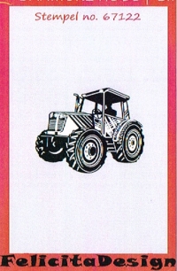Billede: acrylstempel traktor, FilicitaDesign, førpris kr. 24,00, nupris