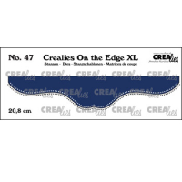 Billede: skæreskabelon kant med dots, Dies Crealies On the Edge XL 47, 
CLOTEXL47 20,8cm