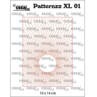 Billede: skære/prægeskabelon dottet sol, Dies Crealies præge Patternzz XL 01,
CLPATXL01 10x14cm
