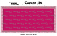 Billede: skæreskabelon Cardzz dies no. 191, Slimline K, with little stripes, Finished: 10,0 x 20,5 cm. This set consists of 3 dies.