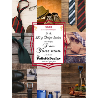 Billede: Toppers 10x7cm, 24 stk., 8 designs, 200g, I´ am Your man, FelicitaDesign 