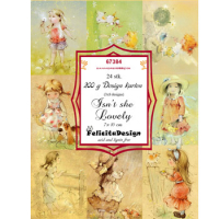Billede: Toppers 10x7cm, 24 ark, 3x8 designs, 200g, Isn't she Lovely, FelicitaDesign