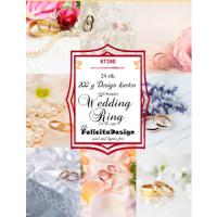 Billede: Toppers 7x10cm 24 stk., 200g, Wedding Ring, FelicitaDesign