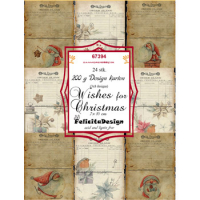 Billede: Toppers 7x10cm, 24 stk. 200gr. 3x8 designs, Wishes for Christmas, FelicitaDesign