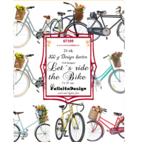 Billede: Toppers 7x10cm, 24 stk. 200gr. 3x8 designs, Let's ride the Bike, FelicitaDesign