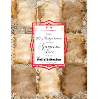 Billede: Toppers 7x10cm 24 stk., 3x8 designs, 200g design karton, Gorgeous Lace, FelicitaDesign